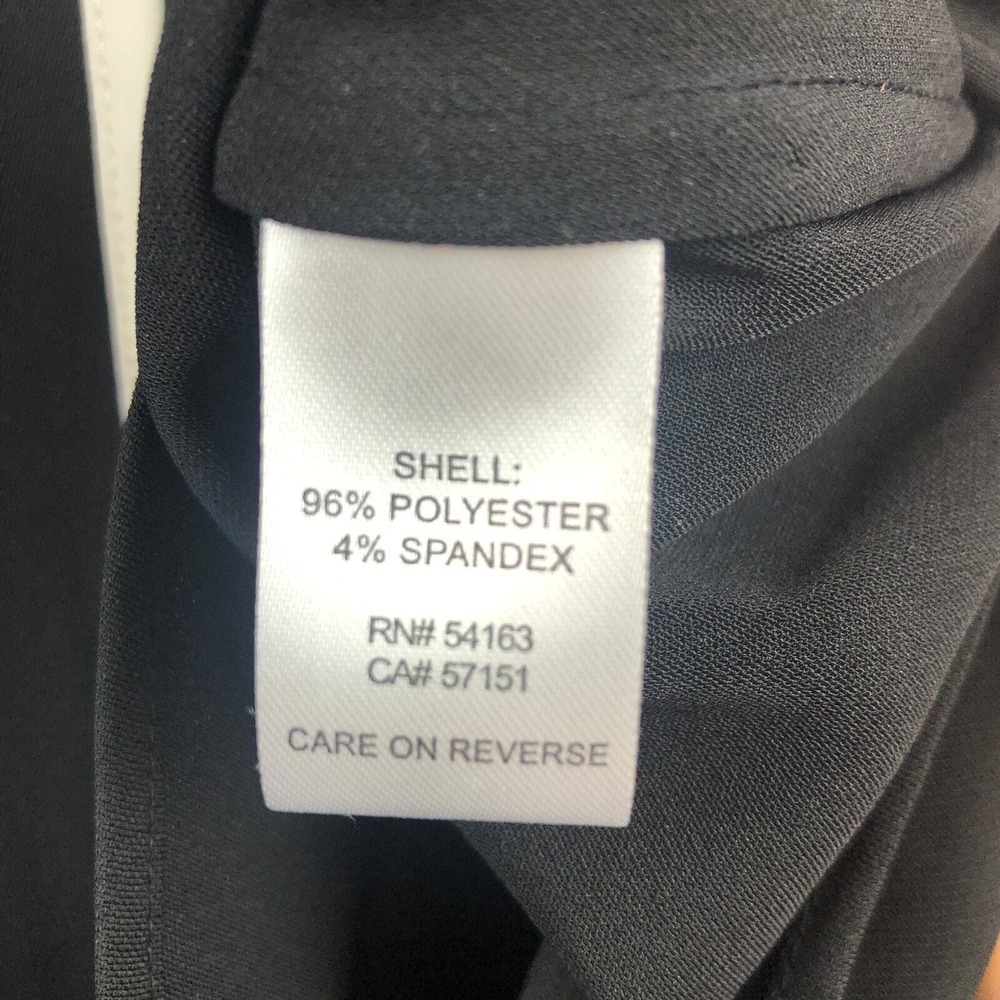 Calvin‎ Klein Womens Top Sleeveless Black W/White Trim Career Office Size Medium - Picture 6 of 9